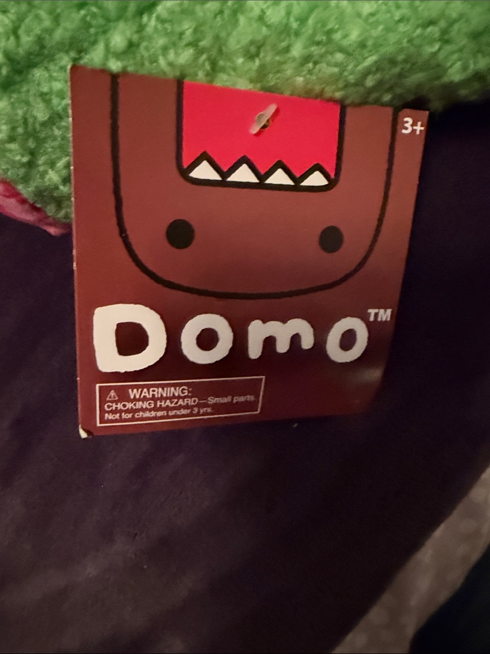 Domo zombie plush Stuffed Toy - Green with Red Mouth - Picture 7 of 15